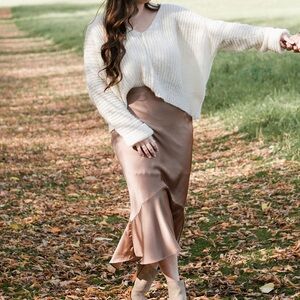 Free People Cozy Cream Sweater